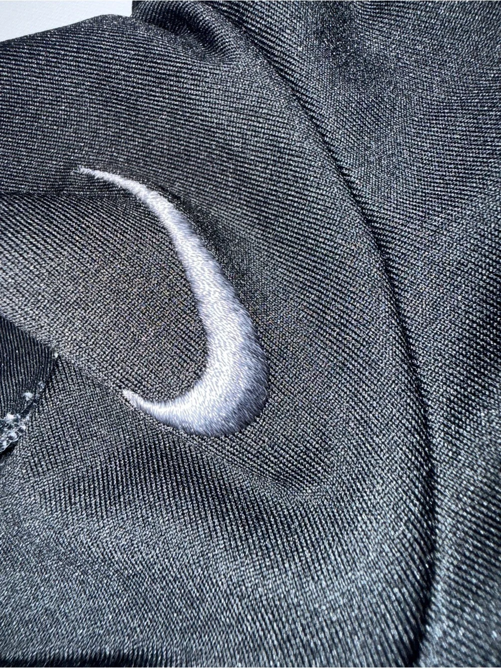 Nike Black Long Sleeve Performance Top with Gray Stitching